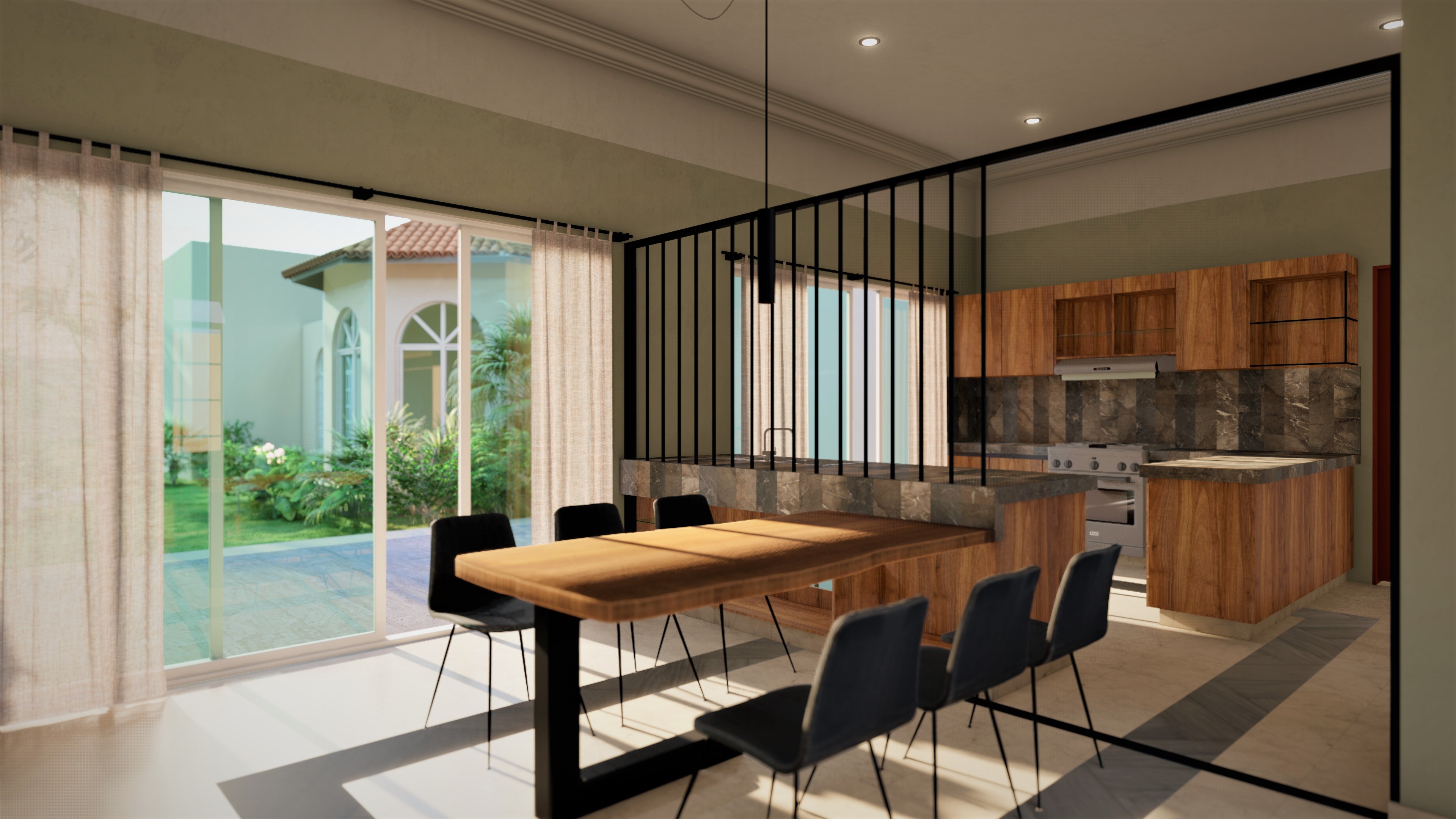 Fachada de Casa Ceiba, proyecto de arquitectura en Mérida por MUHECHstudio
